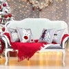 Christmas Pillow Covers 18x18 Set of 4, Holiday Winter Throw Pillow Covers, Snowflake Merry Christmas Tree Reindeer - 3 of 3