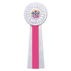 Beistle Bride To Be Deluxe Rosette, 4.5" x 13.5", (2/Pkg) Multicolored - 1 of 1