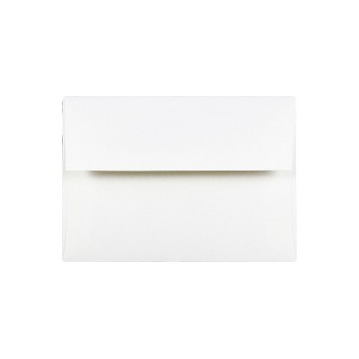 JAM Paper A2 Strathmore Invitation Envelopes 4.375 x 5.75 Bright White Wove 191151