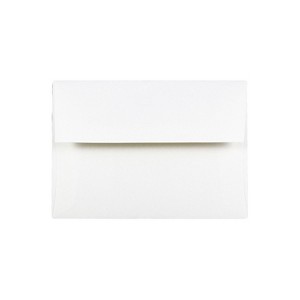 JAM Paper A2 Strathmore Invitation Envelopes 4.375 x 5.75 Bright White Wove 191151 - 1 of 4