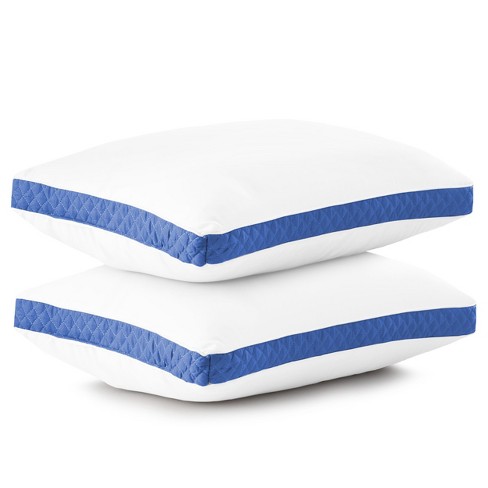 Set Of 2 King Pillows Soft Microfiber Sleeping Pillow Pack For Neck 