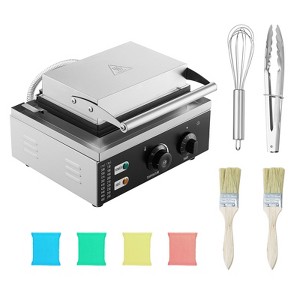 VEVOR Electric Donut Maker, 1550W Commercial Doughnut Machine with Non-stick Surface, 12 Hole Double-Sided Heating Waffle Machine Makes 12 Doughnuts - 1 of 4
