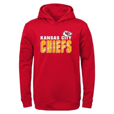 NFL Kansas City Chiefs Toddler Boys' Poly Fleece Hooded Sweatshirt - 3T