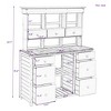 NicBex Outside Potting Bench Table with Multiple Drawers and Open Storage Shelves Farmhouse Garden Work Bench Station Outdoor - 3 of 4