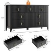 54-Inch Fluted 7-Drawer Wood Dresser Modern Chest of Drawers for Bedroom, Living Room, Hallway & Entryway Storage - 2 of 4