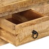 vidaXL Coffee Table Brown Solid Mango Wood 35.4 x 17.7 x 13.8 in - 4 of 4