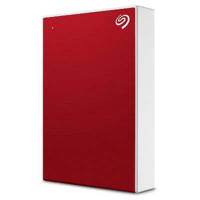 Seagate One Touch 1TB External HHD Drive with Rescue Data Recovery Services, Red (STKB1000403)