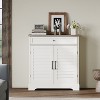 Rbied 16 Pair Shoe Cabinet, Freestanding Entryway Storage Organizer with Drawer, Living Room, Bedroom - 3 of 4
