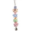 Colorful ground calcium stone parrot chew toy with bell, metal hook, birdcage accessories - 2 of 4