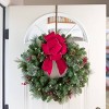 Haute Decor Christmas HighProfile Wreath Hanger with Embossed Holly Pattern Oil-Rubbed Bronze - 3 of 4