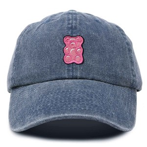Dalix Pink Gummy Embroidered Cotton Dad Hat Baseball Cap Adjustable Womens - 1 of 4