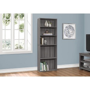 TOAOTBNBO 5-Tier Space-Saving Open Storage Bookcase, Modern Bookshelves with 3 Adjustable Planes Upright Standing Shelf for House - 1 of 4
