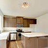 DOMETOUR Modern Gold Crystal Flush Mount Ceiling Light, LED Sputnik Firework Fixture for Bedroom, Kitchen, Hallway, Entryway, Porch, Gazebo - 4 of 4