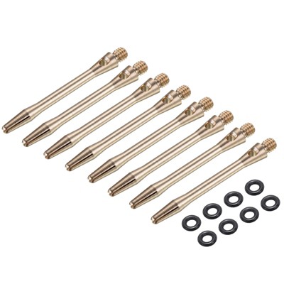Unique Bargains 2BA Thread Aluminum Dart Shafts with Rubber Rings for Steel Tip 8 Pcs