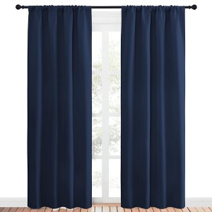 NICETOWN Blackout Curtains Rod Pocket Thermal Insulated Privacy Drapes (2 Panels) - 1 of 4
