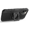 Nakedcellphone Combo for iPhone 12 - Ring Grip/Stand Case and Belt Clip Holster - Black - 4 of 4