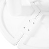 CENGHU Round Petal-Shaped Coffee Table, Cream Style Center Table with 3 Thick Legs, Minimalist Irregular Tea Table with Sleek Round Edges for Bedroom - 2 of 4
