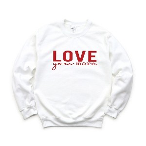 Simply Sage Market Women's Graphic Sweatshirt Love You More - 1 of 4