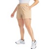 Women's Plus Size Athletic Shorts High Waist Workout Running Lounge Casual Yoga Shorts with Pockets - 4 of 4