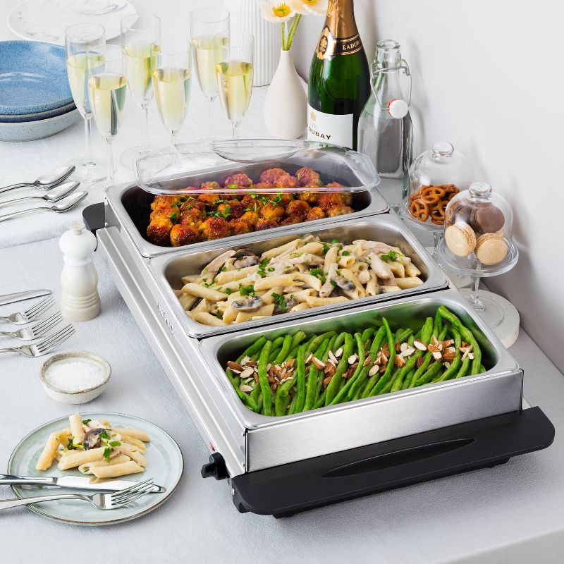 AROMA 7.5qt Warming Tray and Buffet Server, 5 of 9