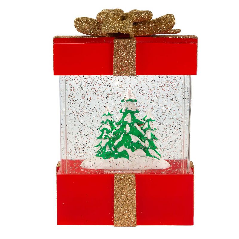 Kurt Adler Kurt Adler 7-Inch Battery-Operated The Child and Tree Water Musical Gift Box Table Piece, 3 of 7