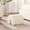 Jennifer Taylor Home Bridge 16 inch Arched Upholstered Footstool Ottoman - 2 of 4