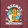Women's - Garfield - I Regret Nothing Lightweight French Terry Wide Neck Long Sleeve Shirt - 2 of 4