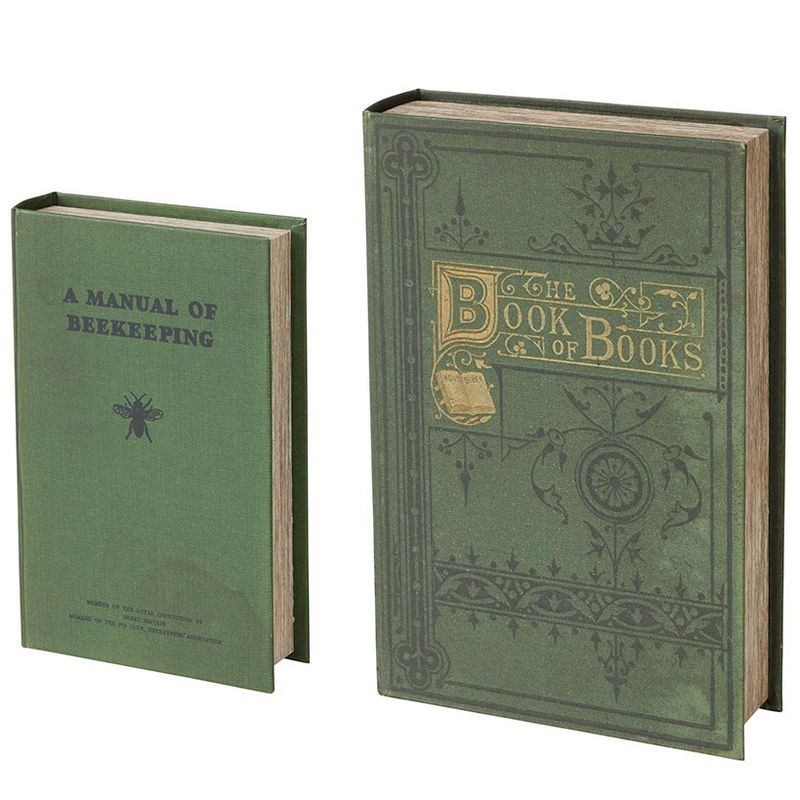 The Lakeside Collection Decorative Book Box - Secret Hiding Place for Valuables - Set of 2, 1 of 9