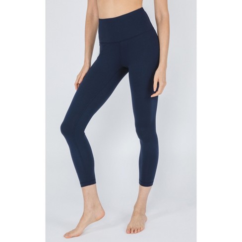 Yogalicious Womens Lux Ultra Soft High Waist Squat Proof Ankle Legging -  Ocean Silk - X Large : Target