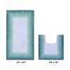 Torrent Collection 2 Piece 100% Soft Cotton Tufted Weave Bath Rug Set, Ombre Pattern, Super Soft & Absorbent, Machine Washable Bathroom Mats - 2 of 4