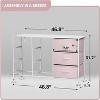 Sorbus 9 Drawers Dresser- Storage Unit with Steel Frame, Wood Top, Fabric Bins - for Bedroom, Closet, Office and more - 4 of 4