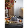 Gulches Series Multicolored Shatterproof Grid Pumpkin Harvest Festival Ornament - 2 of 4