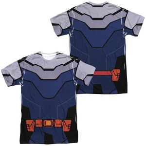 Popfunk Teen Titans Go to The Movies Slade Uniform Front-Back Print Adult Sublimated Costume T-Shirt - 1 of 4