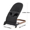 Grungis Ergonomic Baby Bouncer,Foldable Baby Bouncer Seat with 3 Height Adjustments,Portable Newborn Rocker for Babies 0-6 Months - 3 of 4