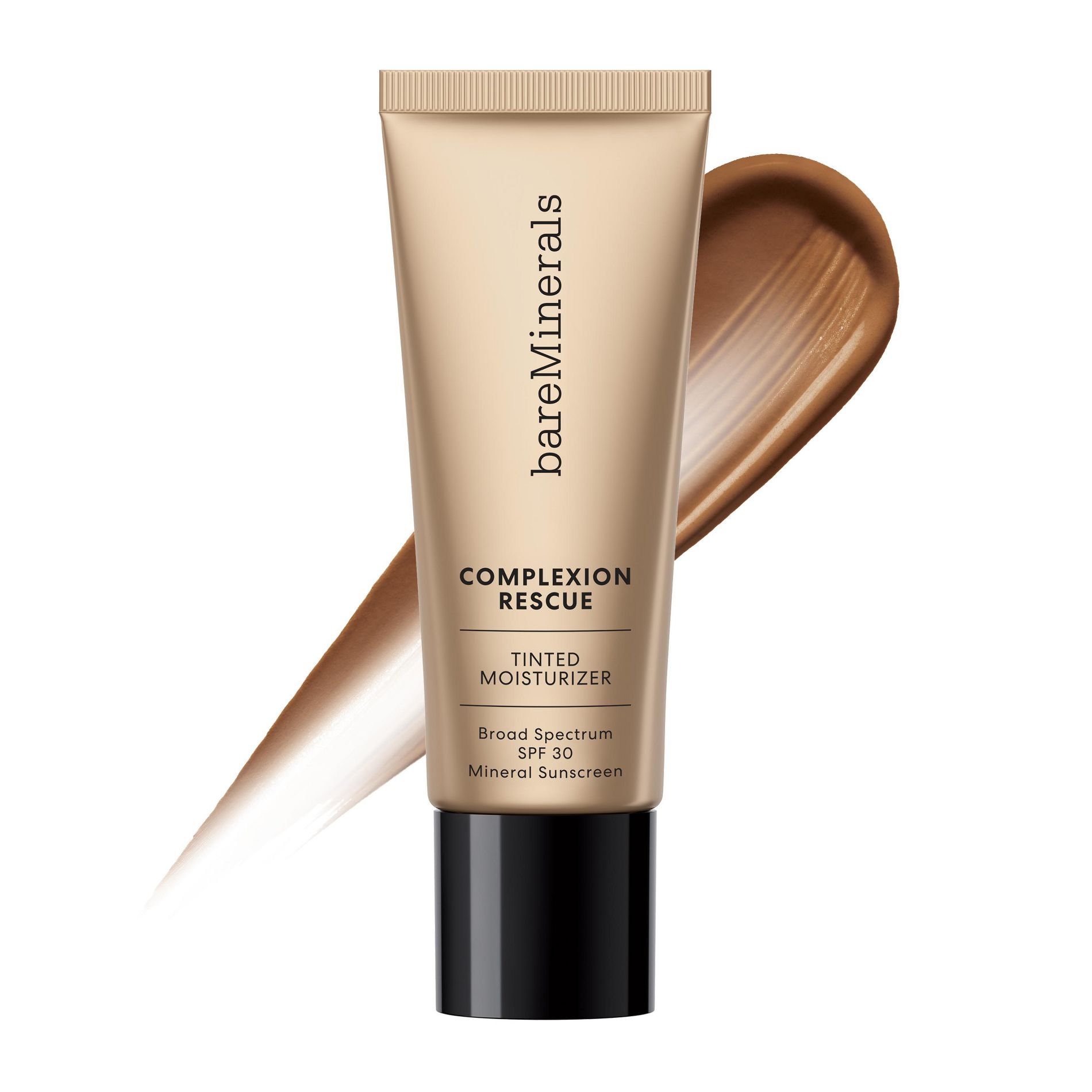 bareMinerals COMPLEXION RESCUE Tinted Moisturizer with Hyaluronic Acid and Mineral SPF 30 - Sienna 10, 1.18oz