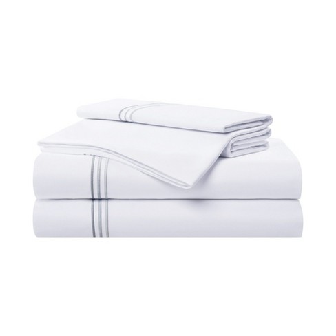 Aston & Arden Sateen Sheet Set (4 Pieces), 2 Pillowcases, 1 Flat Sheet, 1 Fitted Sheet - image 1 of 4