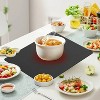 LunaLulinlk Coffee Maker Mat, Absorbent Rubber Backed Dish Drying Mat for Kitchen, 19 x 16", Black - 3 of 4