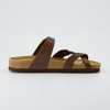 CUSHIONAIRE Luna Cork Footbed Women's Sandals-Comfortable Slip-On Slides with Adjustable Straps & Memory Foam|Beach Essential Summer Sandals for Women - 4 of 4