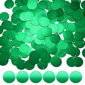 Unique Bargains PVC Durable Lightweight Bend-Resistant Sequin Embellishments 450 Pcs Dark Green - 1 of 4