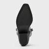 Women’s Kenzie Wide Calf Tall Western Boots with Memory Foam Insole – Wild Fable™ Jet Black 9.5WC: Knee-High, Block Heel - 4 of 4