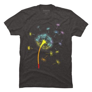Design By CreativeHT Humans Rainbow Colorful Dandelion Flower Pride By CreativeHT T-Shirt - 1 of 2