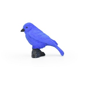 Collectible Wildlife Gifts | Indigo Bunting, Rubber Bird, Educational, Realistic, Hand Painted,  Model,   Gift,     2"    F3393 B27 - 1 of 4