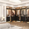 Aheaplus Set of 2 Closet Organizers, Walk-in Closet System with Hanging Rods and Drawers - 3 of 4