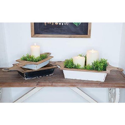 TX USA Corporation Home Decorative Wood Bowl with Handle - Set of 3