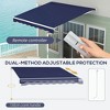Resenkos Backyard Garden Canopy, Camping Canopy Screen Tent,Patio Awning Canopy Retractable Deck Door Outdoor Sun Shade Shelter - 3 of 4