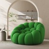 47-Inch Bubble Floor Sofa with Curved Design, 3D Bean Bag Chair for Living Room, Green - 3 of 4