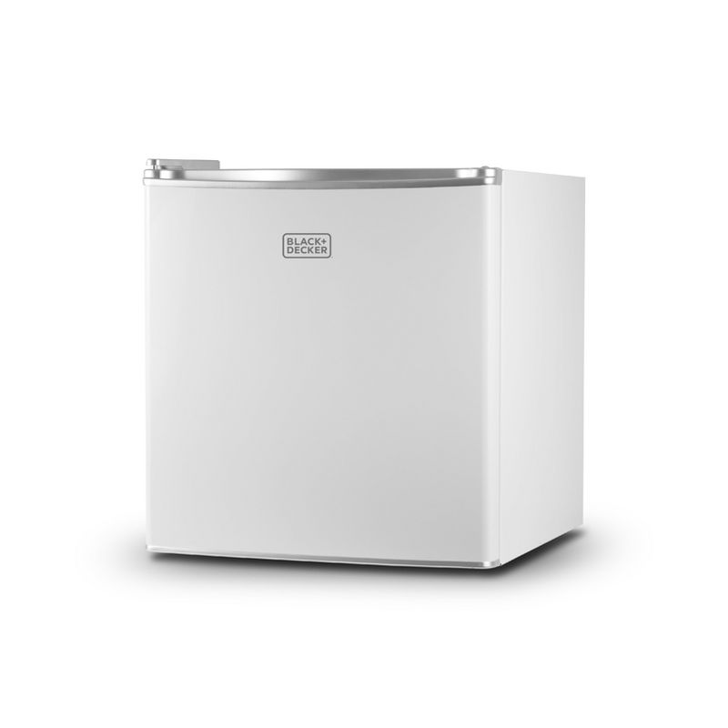 BLACK+DECKER Compact Refrigerator 1.7 Cu. Ft. with Door Storage, White, 1 of 9