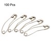 Unique Bargains Metal Blankets Crafts Brooch Making Home Sewing Curved Safety Pins 100 Pcs - 3 of 4