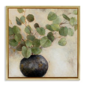 Stupell Industries Green Potted Eucalyptus Leaves, 25" x 25" - 1 of 4