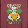 Women's - SpongeBob Squarepants - Charmed Im Sure Lightweight French Terry Wide Neck Long Sleeve Shirt - 2 of 4